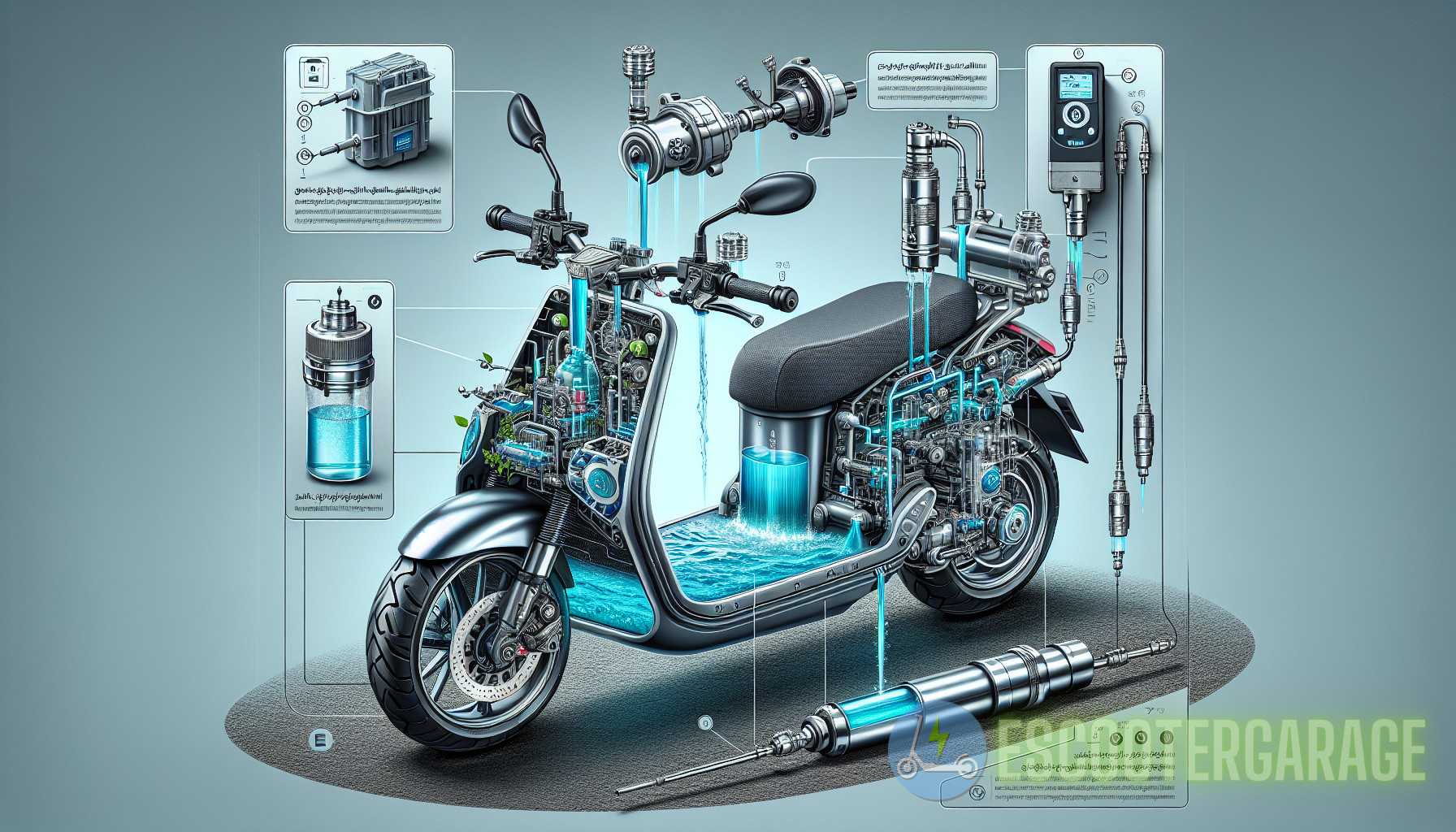 Illustration for section: 2. Water Injection System - hydro-revamped e-scooter